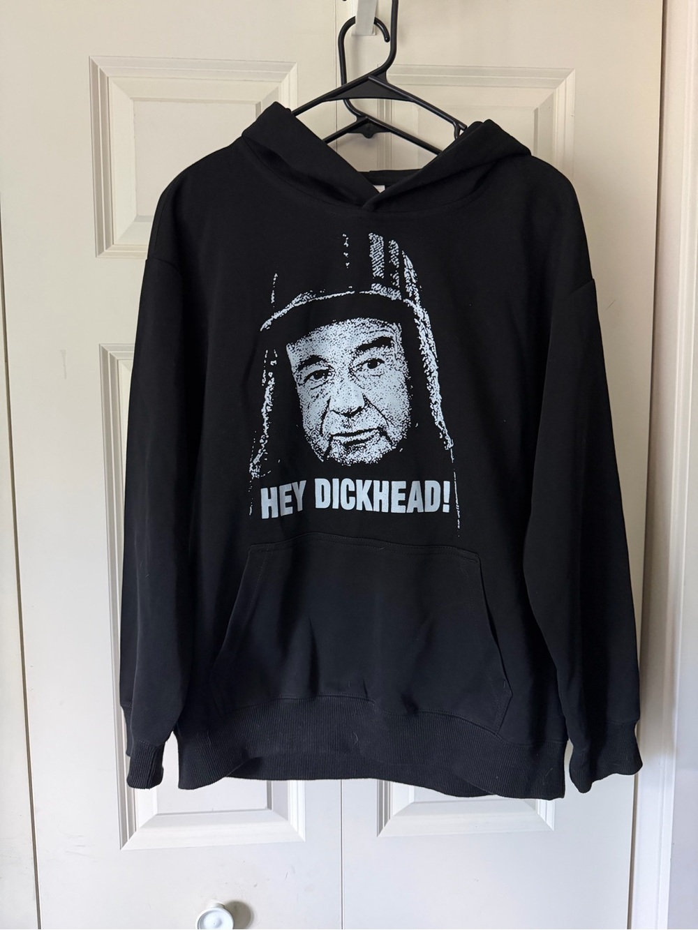 Black Graphic Hoodie Sweatshirt - Hey Dickhead!